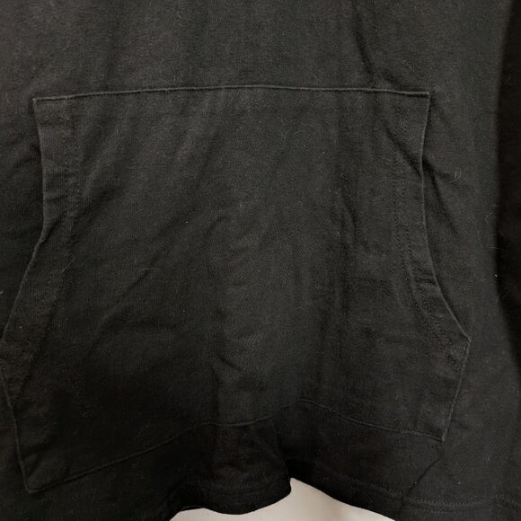 Champion Black Long Sleeve Hooded Shirt, 100% Cotton Mens Xtra Large - Picture 5 of 10